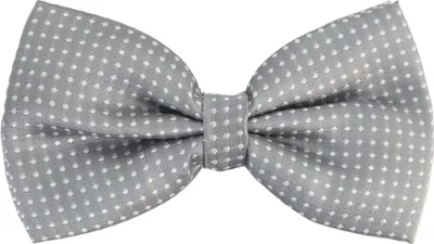 Produktbild von Oblique Unique Fliege Schleife gepunktet Hochzeit Anzug Smoking - grau