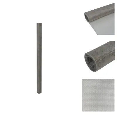 Immagine prodotto di vidaXL Rete metallica 100x1000 cm in acciaio inox 202 - Pannelli di recinzione