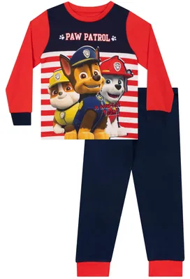 Produktbild von PAW PATROL Schlafanzug | Chase Marshall Rubble Pyjama Kinder | Langarm Schlafanzüge Für Jungen Mehrfarbig 110