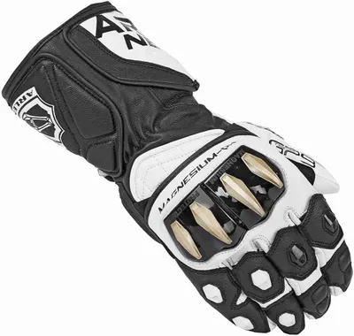 Produktbild von Arlen Ness Sugello Motorradhandschuhe, schwarz/weiß, XS