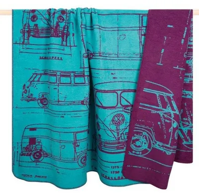 Produktbild von pad Decke VOLK Bulli Blau (150x200cm)