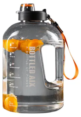 Produktbild von 2,2-Liter-Wasserflasche mit Strohhalm – Wasserkrug – Motivations-Wasserflasche – Große Wasserflasche