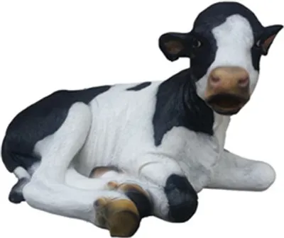 Immagine prodotto di Mucca Figura a grandezza naturale Decorazione Statue Scultura Decorazione Giardino Figure 90cm Mucca