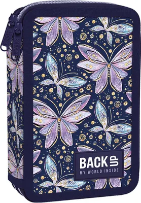 Produktbild von Federtasche Schmetterlinge 2 - Fach Federtasche gefüllt Federmäppchen Federmappe