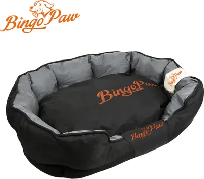Obrázek produktu pro WISFOR Dog Bed Dog Cushion Pet Bed Pet Bed Dog Sofa Cat Bed, Silná výplň Robustní pohodlný potah Snímatelný omyvatelný, Velikost: D: 90 × 70 × 19cm