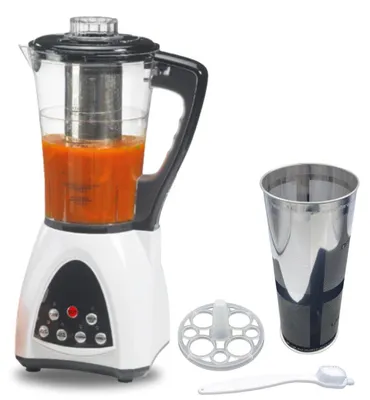 Multifunktionsroboter 2-in-1, 6 Programme, 1,7 l, Edelstahl, Weiß