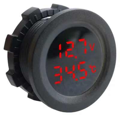12V Auto-Batterietester Voltmeter mit LED-Display rot