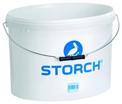 Produktbild von STORCH Farbeimer, leer, 19 Liter, aus weißem Kunststoff