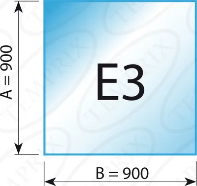 Produktbild von Kaminbodenplatte Ice-Look Form E3  900 x 900 x 6mm - (Tragkraft bis 700 Kg)