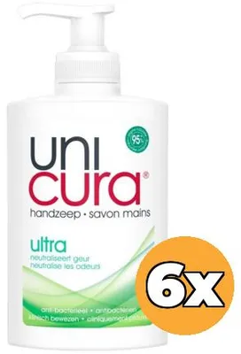 Produktbild von 6x Unicura Handzeep – Pompje Ultra 250 ml