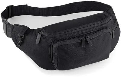 Image de Quadra QD12 | Sac banane / Belt Bag / 37 x 15 x 10 cm - Couleur : Black - Taille : 37 x 15 x 10 cm