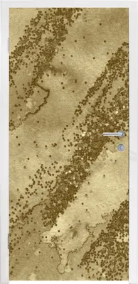 Produktbild von MuchoWow® Türtapete Selbstklebende Türfolie Glitter - Gold - Abstrakt 80x215 cm Türposter Türaufkleber Klebefolie Türklebefolie - Selbstklebende Tapete - Türaufklebern