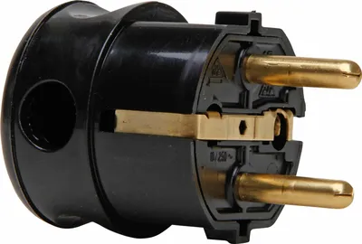 Produktbild von KOPP Schutzkontakt-Winkelstecker 178505000, schwarz
