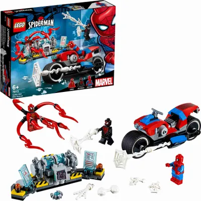 Produktbild von LEGO® Marvel Super Heroes™ Spider-Man Motorradrettung, 76113
