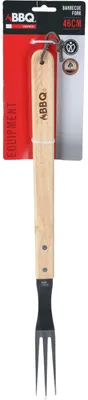 Produktbild von BBQ Collection Gabel - mit Holzgriff - Edelstahl - 46 cm