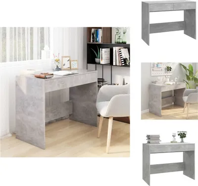 Produktbild von vidaXL Schreibtisch Betongrau 101x50x76,5 cm Holzwerkstoff -  Schreibtische