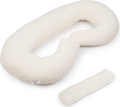 Image de Coussin de grossesse Flumi type C effet mouton – beige clair