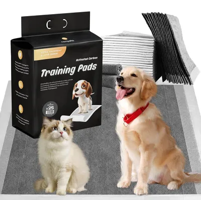 Produktbild von Trainingspads mit Aktivkohle, superabsorberend, 60 x 90 cm, 25 Stück, für Hunde