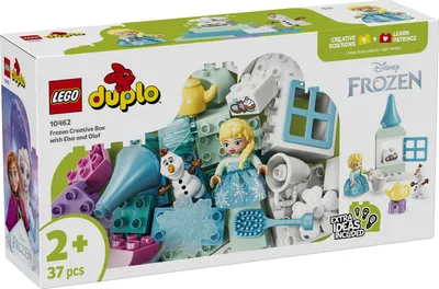 Productafbeelding van LEGO DUPLO | Disney Frozen Creatieve Doos met Elsa en Olaf - Educatief speelgoed ter bevordering van de motoriek voor peuters - Montessori set met 2 figuren - Cadeau voor meisjes en jongens vanaf 2 jaar - 10462