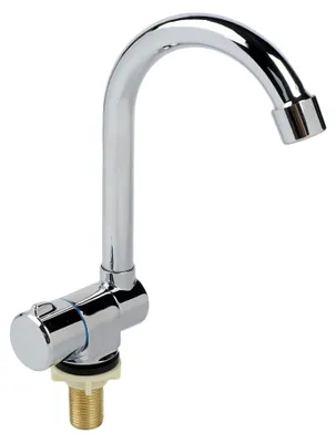 Produktbild von Faltbarer Wohnmobil-Wasserhahn, Edelstahl, 360° drehbar, faltbar, G1/2 Einzel-Kaltwasserhahn, Badezimmerarmatur & Zubehör