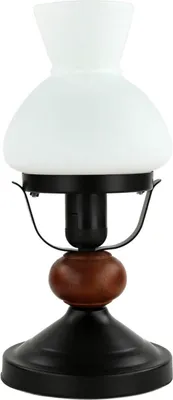 Produktbild von Rabalux 7072 Tischleuchte Petronel, E27-Holz, schwarz, rund, Klassisch, ø170mm