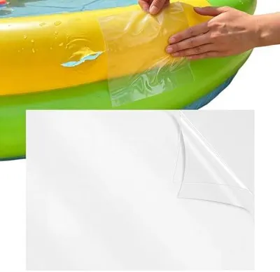Produktbild von Reparaturset für aufblasbare Poolmatten | 125 x 85 cm wasserdichte Liner-Flicken - Poolfolien-Reparaturband | geeignet für Zuhause, Garten, Terrasse und Außenbereich