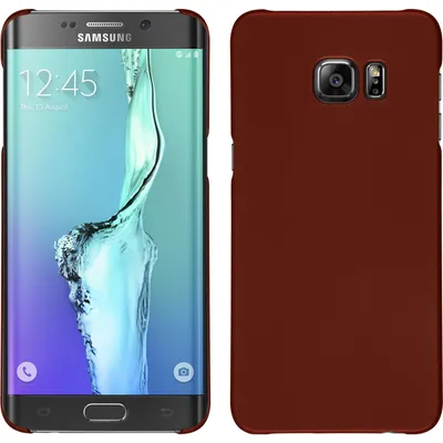 Produktbild von PhoneNatic Case kompatibel mit Samsung Galaxy S6 Edge Plus - Hülle rot gummiert Hard-case Cover