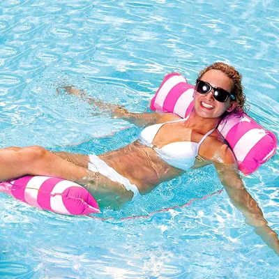 Image de Matelas gonflable, fauteuil de relaxation 4-en-1 pour piscine