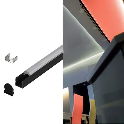 Immagine prodotto di EGLO 98937, Profilo, soffitto, nero, alluminio, 17 mm, 20 mm