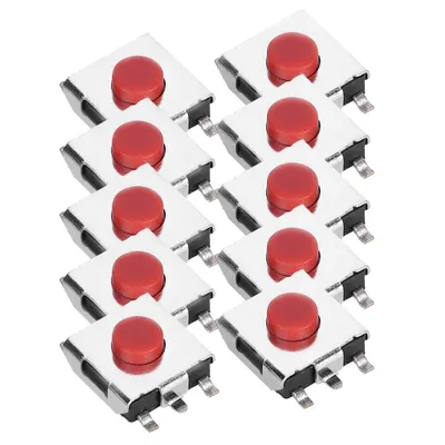 Zdjęcie produktu dla Dotykowy przełącznik przyciskowy, mikroprzełącznik dotykowy, mikroprzełącznik 6 x 6 x 3,1 mm, mikroprzełącznik, miniprzełącznik