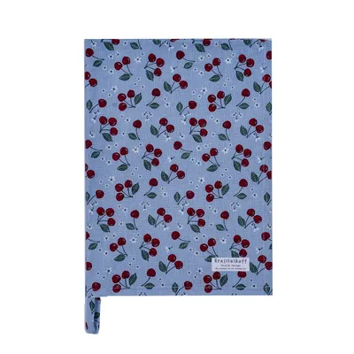 Produktbild von Krasilnikoff - Geschirrtuch - KW13575 - Cherries / Kirschen, blue