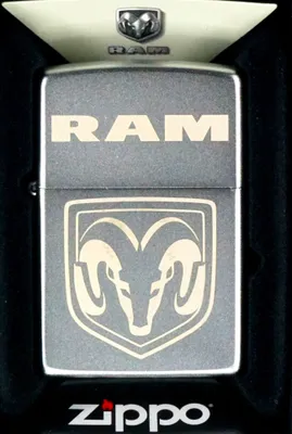Obrázok produktu pre Zapa?ova? Zippo Satin Finish laser RAM chróm 60006796