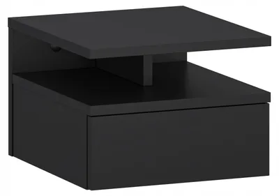 Zdjęcie produktu dla Ścienna szafka nocna z szufladą 32x35x23 cm czarny
