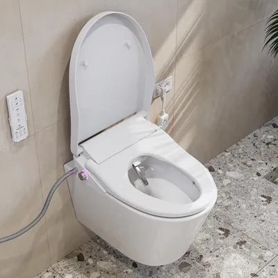 Produktbild von Intelligenter Smart Toilettensitz WC Bidet mit Mehrere Duschmodi, Dusch WC Sitz, Beheizter Toilettensitz, Geruchsneutralisation, Warmlufttrocknung