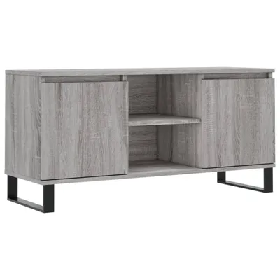 Image de vidaXL Armoire TV Gris Sonoma 104x35x50 cm Bois composite