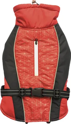 Produktbild von Duvo+ Hundemantel Hi Vis Casual rot/schwarz, Größe: M