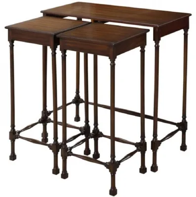 Zdjęcie produktu dla mahoniowy stolik boczny Casa Padrino ciemnobrązowy 67 x 28 x wys. 70 cm - Luksusowe meble