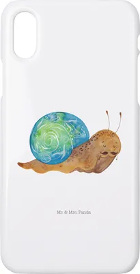 Produktbild von Mr. & Mrs. Panda Iphone 10 Handyhülle Schnecke Sir - Weiß - Geschenk, Weisheit, Handy, Lebenseinstellung, X, Motivation, Lustige Sprüche, Case, Lebensmut, Schnecken
