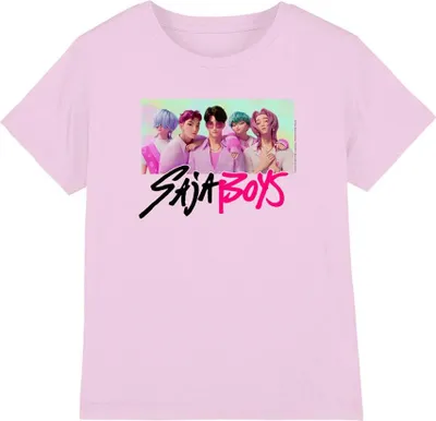 Productafbeelding van K-Pop Demon Hunters - T-shirt voor kinderen, model TV20282 (128), kleur: felroze