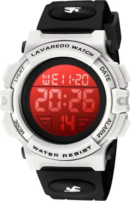 Produktbild von Armbanduhr Digital Uhren für Kinder 50M Wasserdicht Sports Outdoor Digitaluhr Kinder Silikon Wecker/Stoppuhr/LED-Licht/Stoßfest/Datum,Elektronische