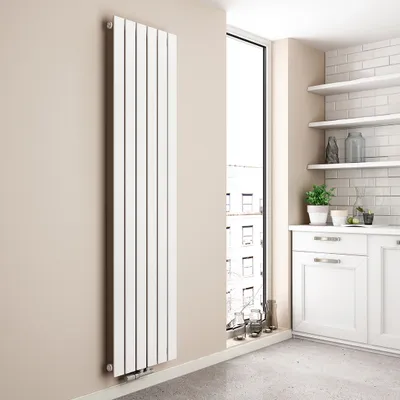 Produktbild von EMKE vertikální designové deskové otopné těleso 1800x460mm bílé ploché jednovrstvé středové připojení, 948W