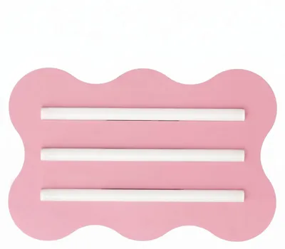 Produktbild von Deckenleuchte Metall Pink 3-flammig Modern Deckenlampe