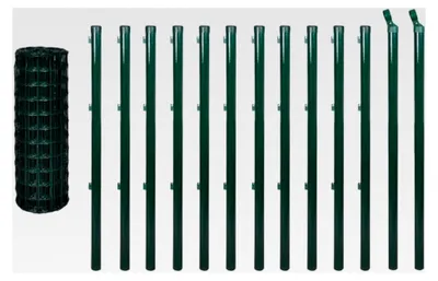 Produktbild von Maschendrahtzaun Komplettset 25x1,5m für Garten und Industrie