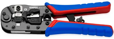 Obrázok produktu pre KNIPEX - Crimpwerkzeug - for RJ45 Western plugs (97 51 13)