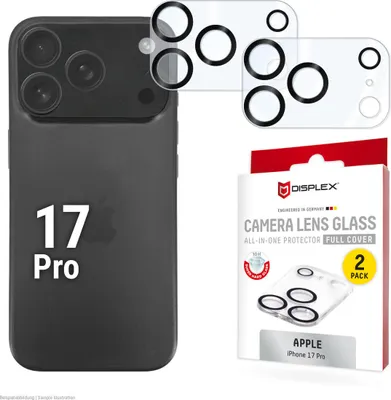 Produktbild von DISPLEX Kamera-Schutzglas Apple iPhone 17 Pro, 2 Stück