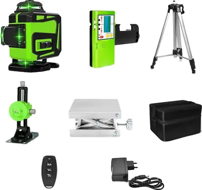 Obrázek produktu pro Laserová vodováha se zeleným paprskem, dálkové ovládání, IE16C DC11G H15-14