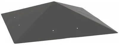Produktbild von Ersatzdach für Pavillon 3 x 3 m wasserabweisend Pavillondach UPF30+ Ersatzbezug Oxford-Stoff, 370 g/m², Grau