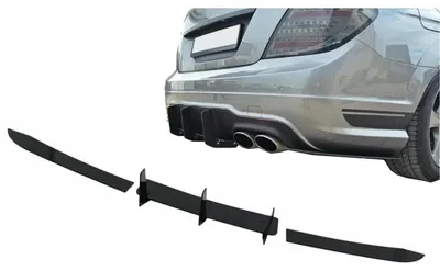Obrázok produktu pre Rozšírenie difúzora nárazníka pre Mercedes triedy C W204 C204 sedan kupé 12-14 lesklá čierna.