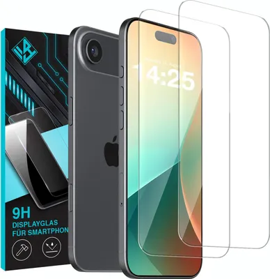 Produktbild von 2x 9H Schutzglas Displayschutzfolie für Apple iPhone 17 Air Displayglas Displayschutz Glas Panzerfolie Schutzglasfolie