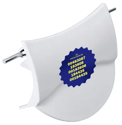 Waschmaschinen-Türgriff Patrijspoort 90x67x26,5 mm für Bosch Siemens